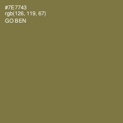 #7E7743 - Go Ben Color Image